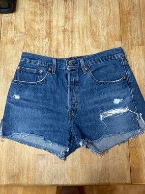 Levi’s Distressed Denim Shorts